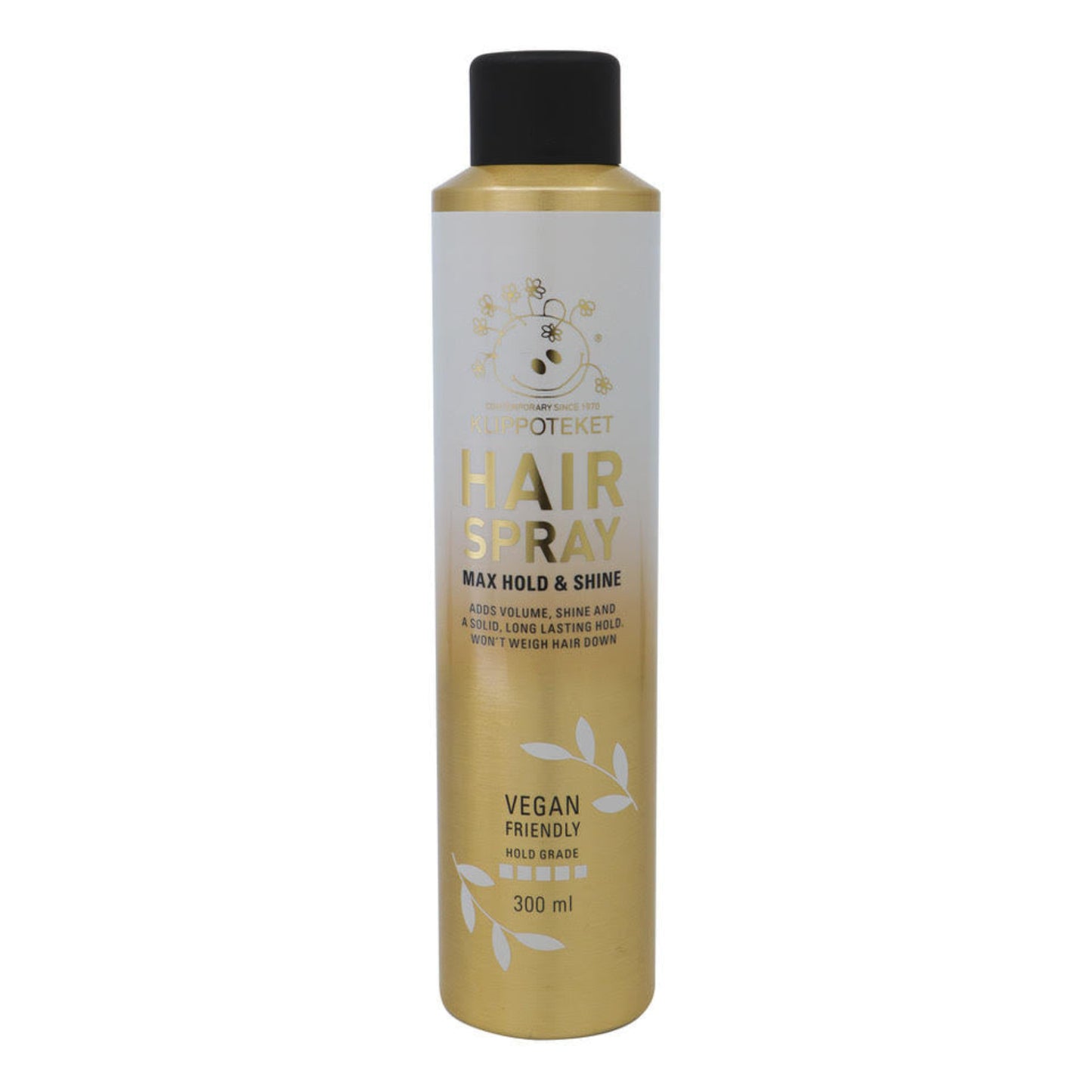KLIPPOTEKET Gold Hairspray Max Hold & Shine 300ml