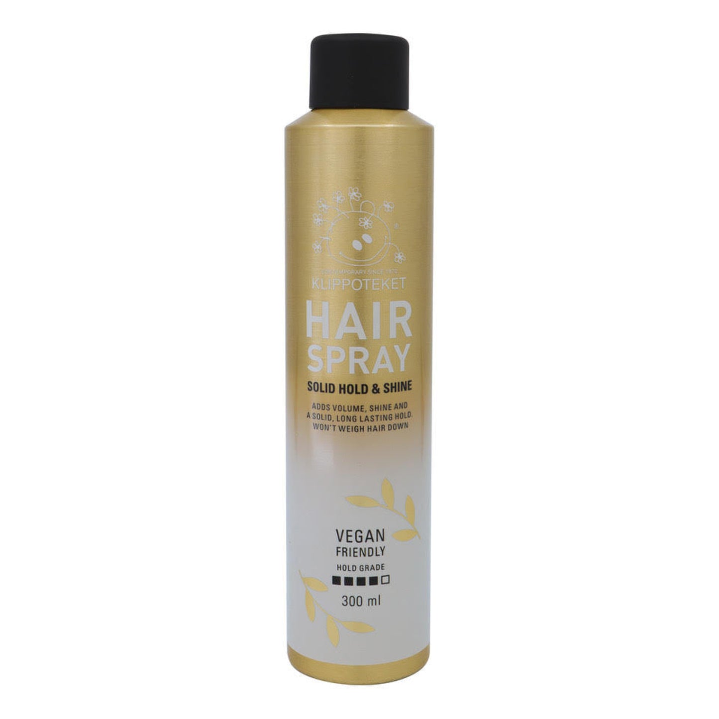 KLIPPOTEKET Gold Hairspray Solid Hold & Shine 300ml