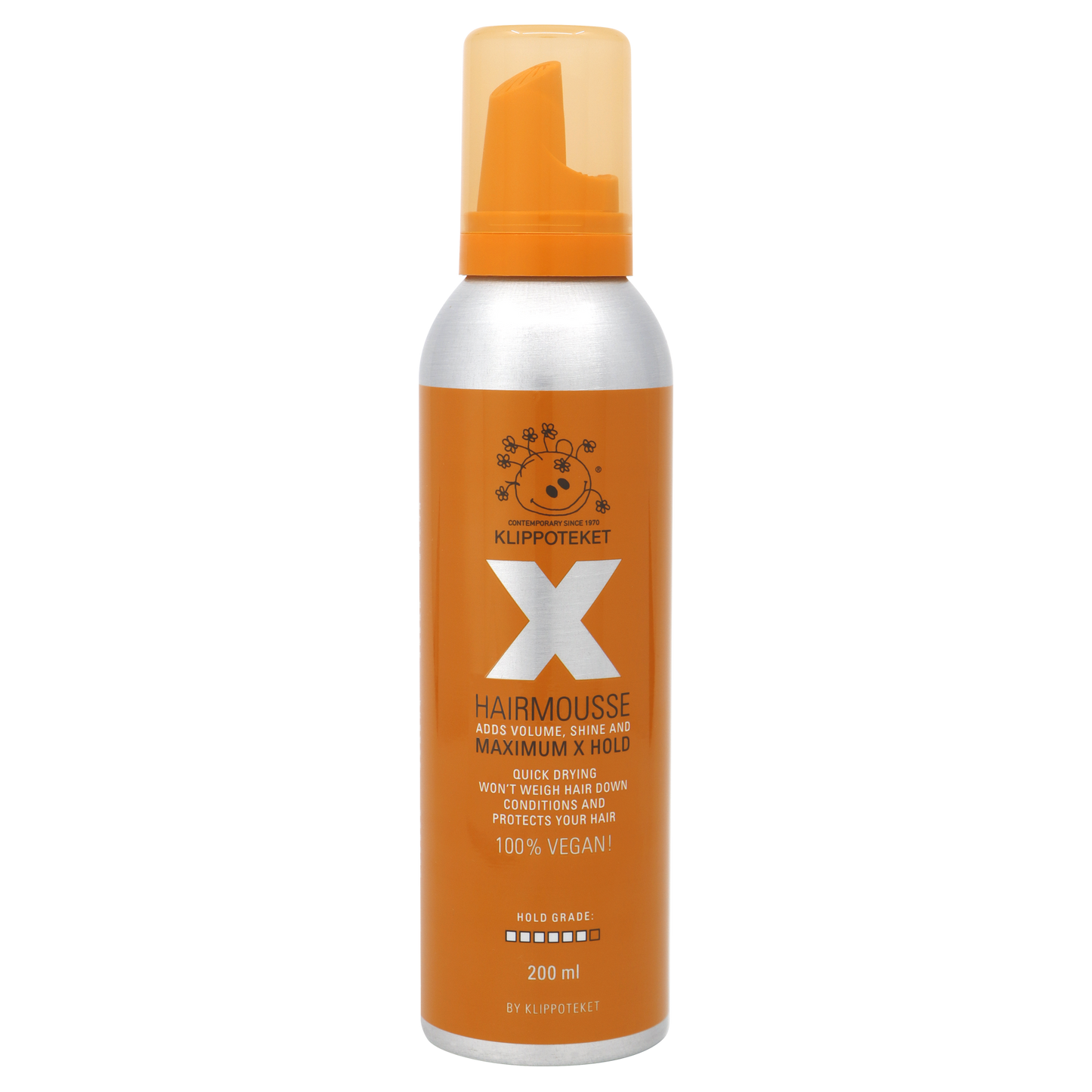 KLIPPOTEKET Hårmousse Orange MXX 200ml